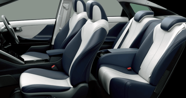 トヨタ ミライ mirai ブルーホワイト