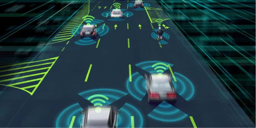 自動運転のセンサーイメージ